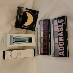 NYX makeup lot 6 pieces powder, eye shadow, primer